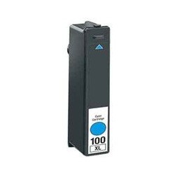 LOTS DE 10 COMPATIBLE Lexmark 14N1069E / 100XL - Cartouche d'encre cyan