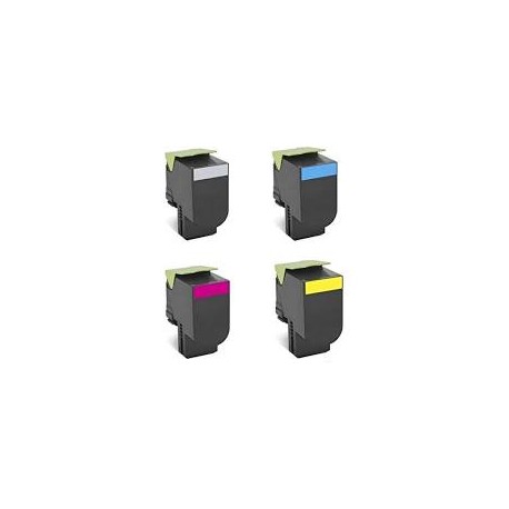 PACK DE 4 COMPATIBLE Lexmark 71B20 - Toner multi pack