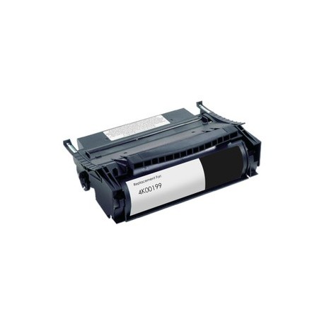 LOTS DE 2 COMPATIBLE Lexmark 4K00199 - Toner noir