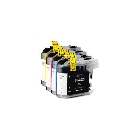 Pack de 12 COMPATIBLE Brother LC223 4 COULEURS