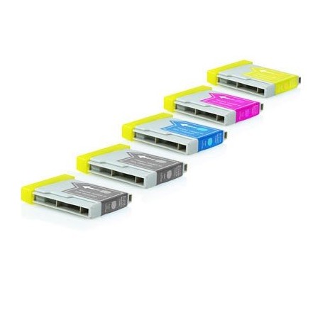 PACK de 10 COMPATIBLES Brother LC980 4 COULEURS