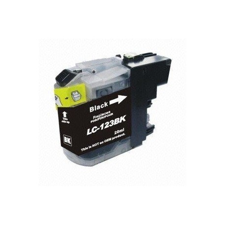 Lots de 12 COMPATIBLE Brother LC123BK NOIR