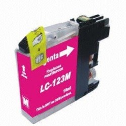 Lots de 12 COMPATIBLE Brother LC123M MAGENTA