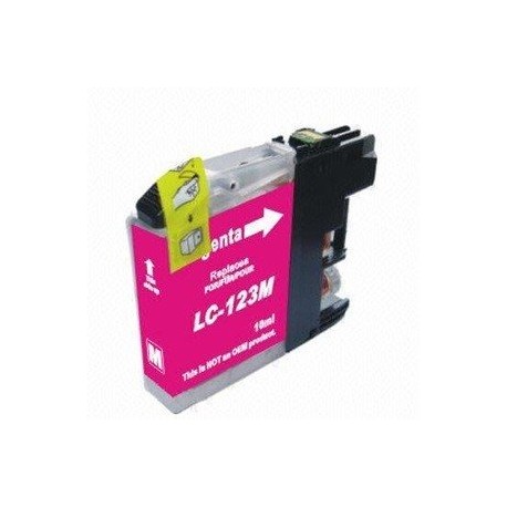 Lots de 12 COMPATIBLE Brother LC123M MAGENTA