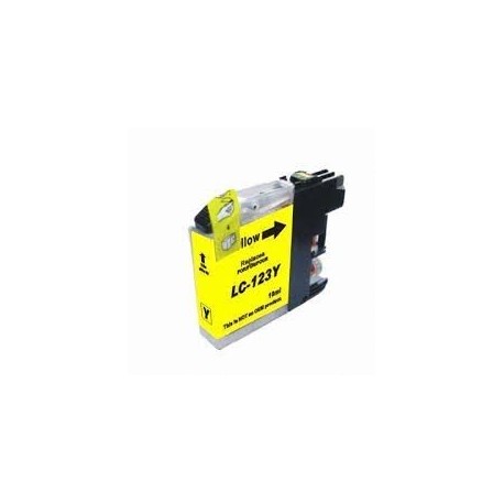 Lots de 24 COMPATIBLE Brother LC123Y JAUNE