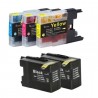 PACK de 10 COMPATIBLES Brother LC1280 4 COULEURS