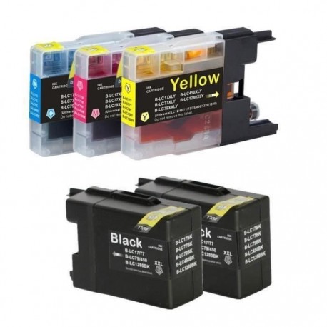 PACK de 20 COMPATIBLES Brother LC1280 4 COULEURS