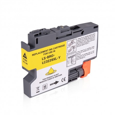 Lots de 2 COMPATIBLE Brother LC3239XLY JAUNE