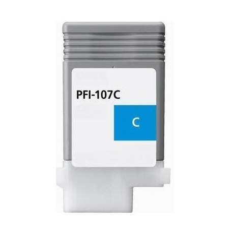 COMPATIBLE Canon 6706B001 / PFI-107 C - Cartouche d'encre cyan