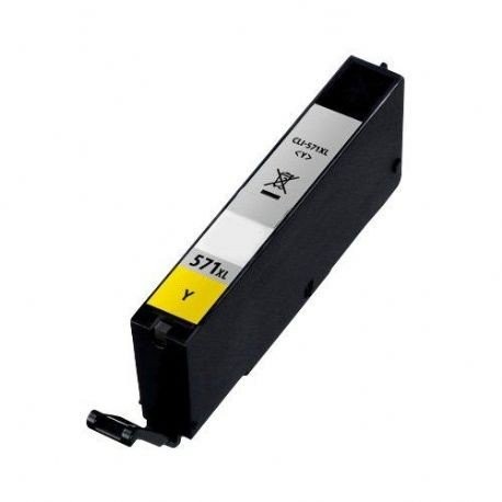 Lots de 10 COMPATIBLE Canon 0334C001 / CLI-571 YXL - Cartouche d'encre jaune