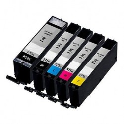 Pack de 5 COMPATIBLES Canon PGI-570XL+CLI571XL (BK+CMY)