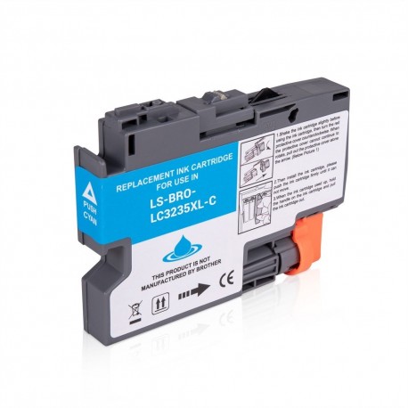 LOTS DE 3 COMPATIBLE Brother LC3235XLC - Cartouche d'encre cyan