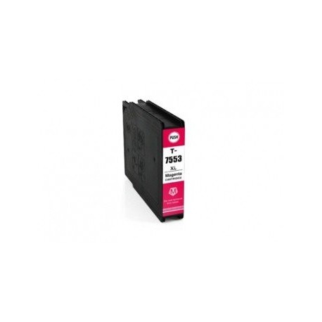 LOTS DE 4 COMPATIBLE Epson C13T755340 / T7553 - Cartouche d'encre magenta