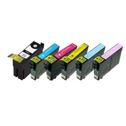 PACK DE 6 COMPATIBLE Epson C13T37984010 / 378XL - Cartouche d'encre multi pack