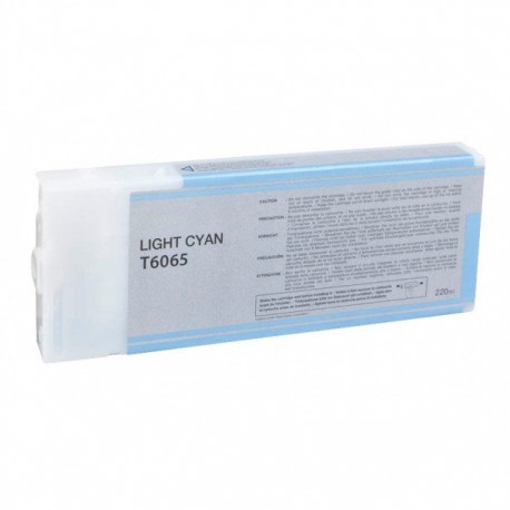 COMPATIBLE Epson C13T606500 / T6065 - Cartouche d'encre cyan claire