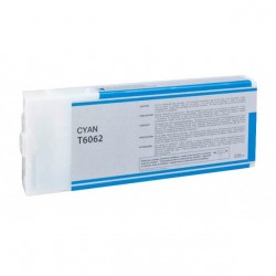 LOTS DE 5 COMPATIBLE Epson C13T606200 / T6062 - Cartouche d'encre cyan