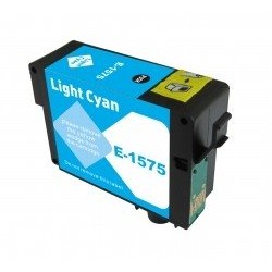 LOTS DE 8 COMPATIBLE Epson C13T15754010 / T1575 - Cartouche d'encre cyan claire