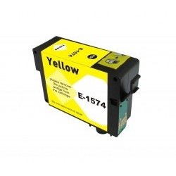 LOTS DE 2 COMPATIBLE Epson C13T15744010 / T1574 - Cartouche d'encre jaune