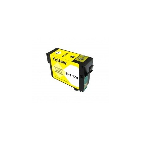 LOTS DE 2 COMPATIBLE Epson C13T15744010 / T1574 - Cartouche d'encre jaune