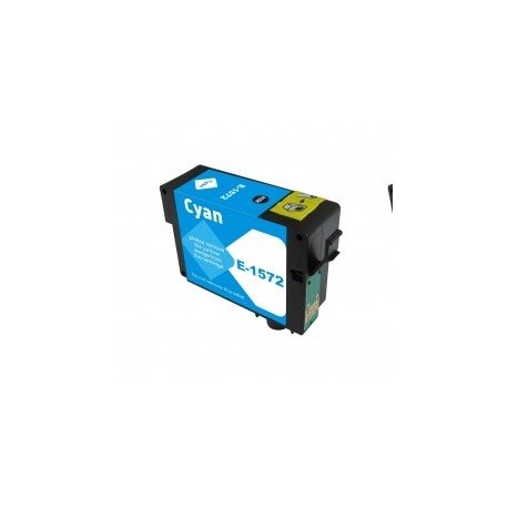 LOTS DE 2 COMPATIBLE Epson C13T15724010 / T1572 - Cartouche d'encre cyan