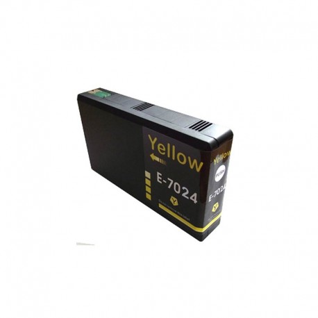 Lots de 2 COMPATIBLE Epson C13T70244010 / T7024 JAUNE