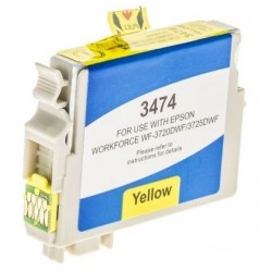 LOTS DE 2 COMPATIBLE Epson C13T34744010 / 34XL - Cartouche d'encre jaune